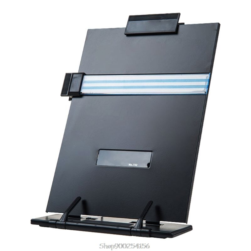 Metal Adjustable Computer Document Holder Book Rack Stand Reading Typing Frame Office N17 20