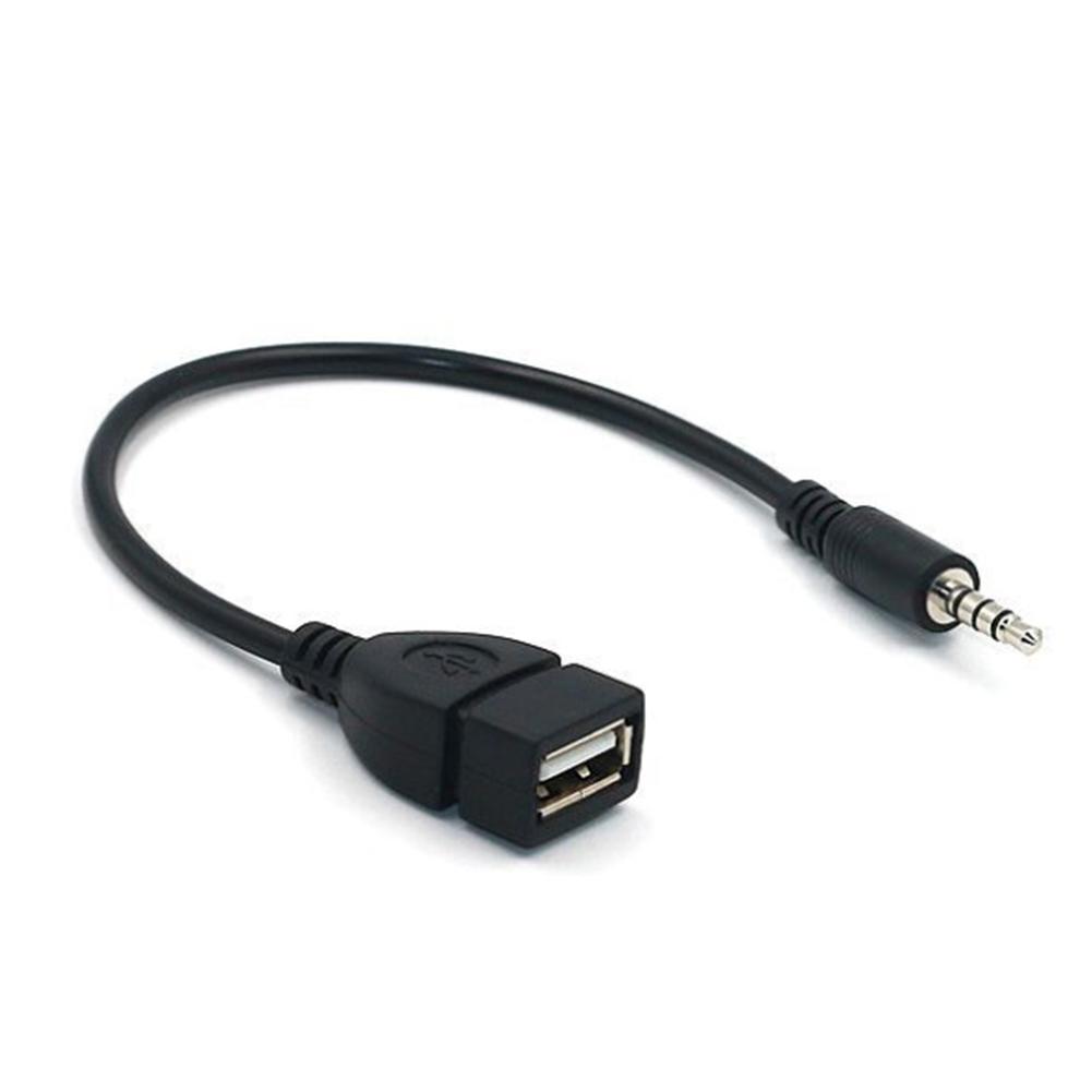 Nieuw Type 3.5 Mm Male Naar Usb Vrouwelijke Otg Converter Adapter Kabel Male Audio Aux Jack Naar Usb 2.0 Type een Vrouwelijke Kabel