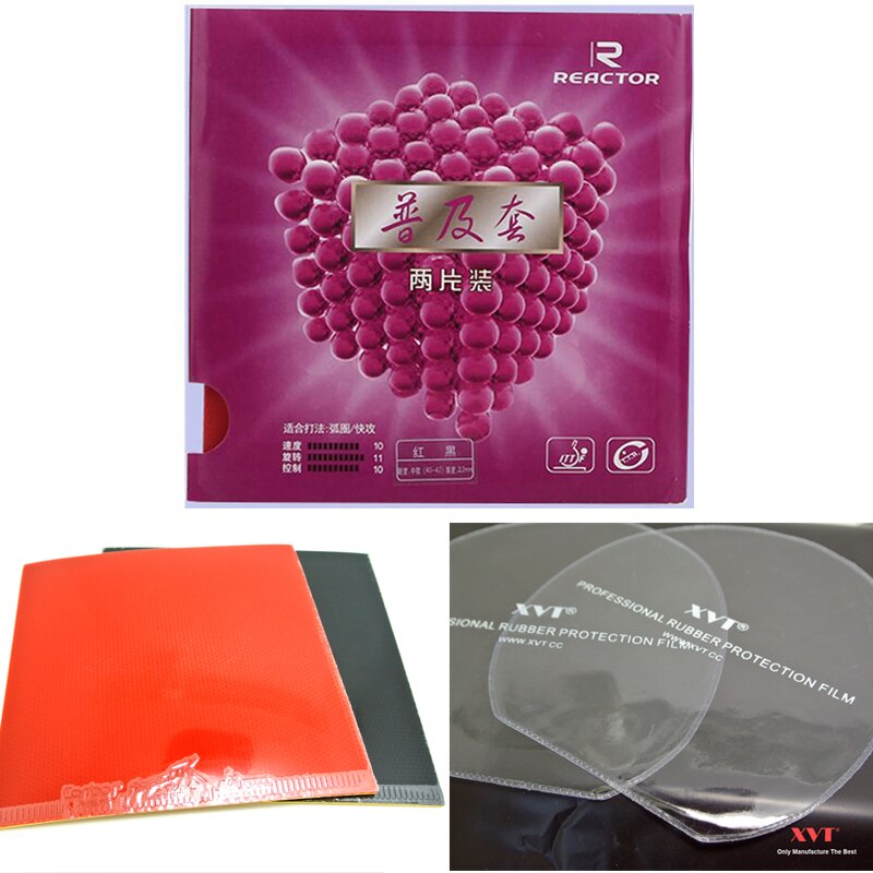 Reactor Corbor borracha Tênis De Mesa, Tênis de Mesa cover/Pingpong borracha 2 pçs/lote Enviar XVT Proteção Films Frete Grátis