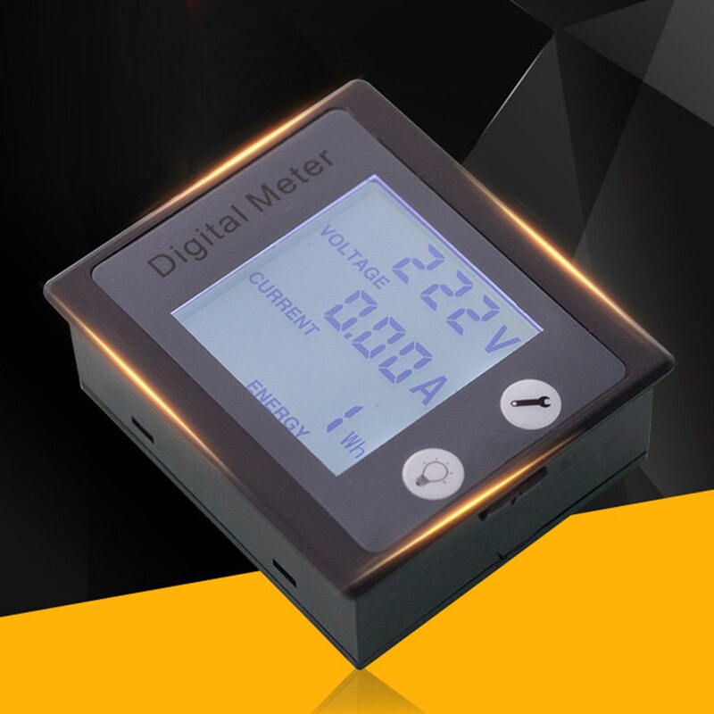 Effektmåler 80-260v ac 10a digital overvågning multimeter amperemeter voltmeter effektovervågning energitester