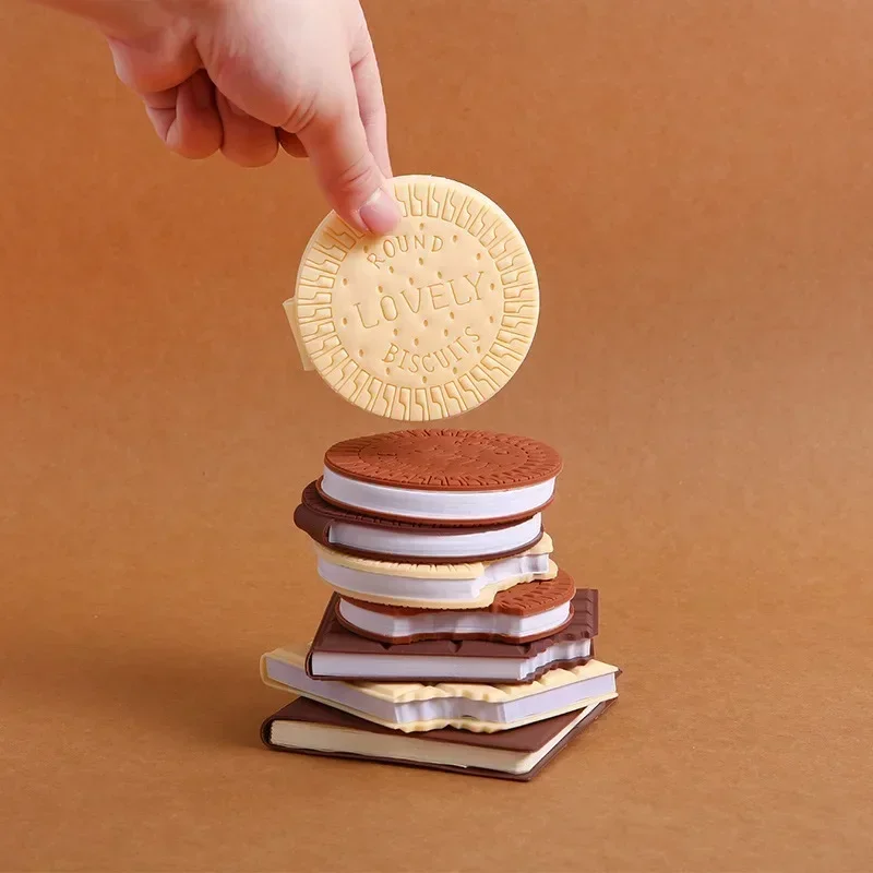 Kreative Nette Simulation Schokolade Cookie Notizblock Lustige Snack Tragbare Mini Notebook Studenten Schreibwaren Schule Liefert