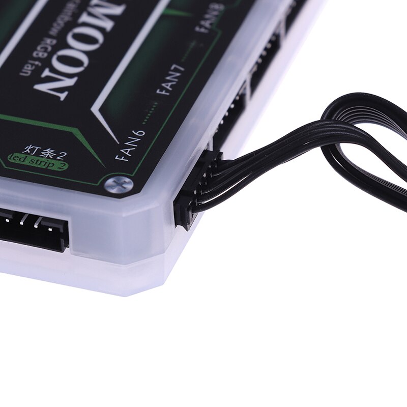 12cm LED Lamp ABS Remote Control Computer Case Fan Home Low Noise Controller PC Cooling Chassis Universal RGB Adjust Accessories