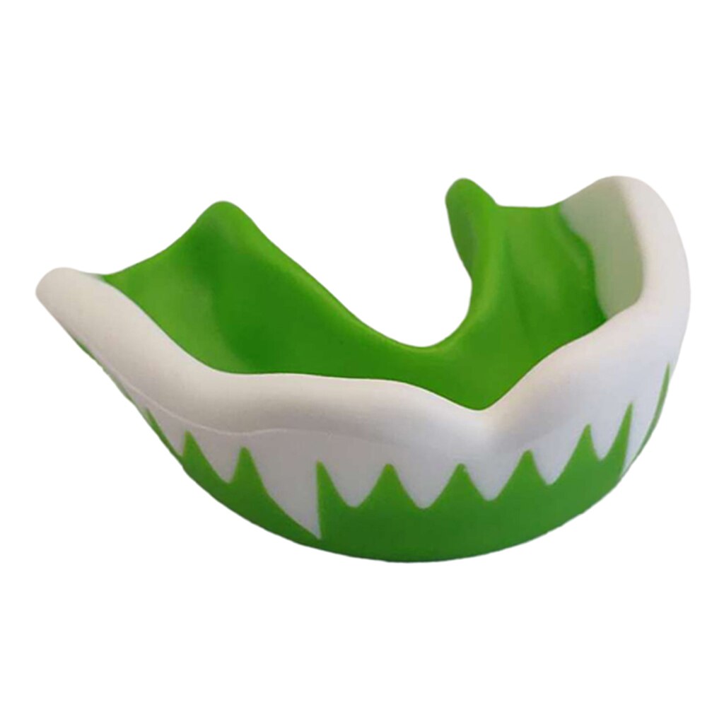 Eva Gum Shield Mouth Guard Shield Boksen Mma Rugby Mondstuk Tanden Bescherming: Green