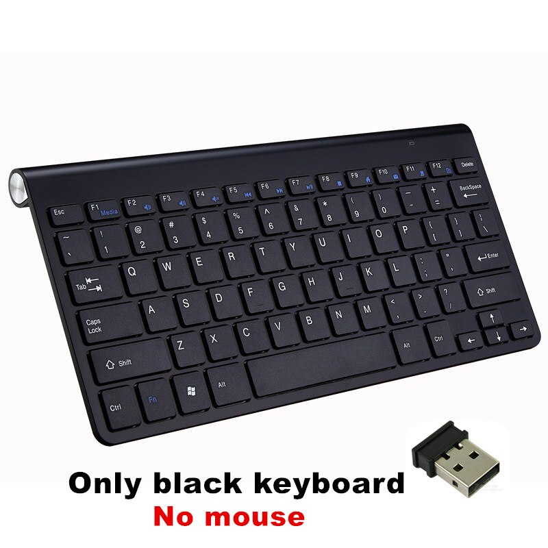 DATA FROG Portable Wireless Keyboard for IOS Android 2.4G Mini Keyboard Mouse Set For Mac/Notebook/TV Box/PC Office Supplies: Black keyborad