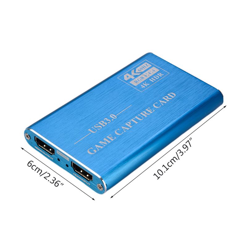USB3.0 to HDMI 4K Loop-out Capture Card High Definition Video Recording Box Game Digital Video Recorder