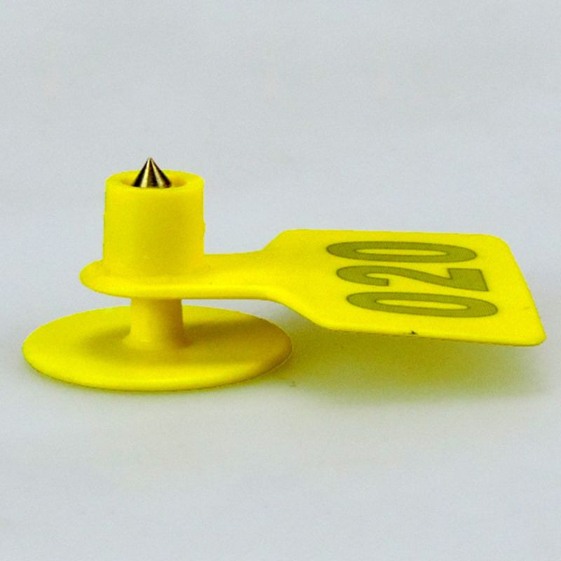 100PCS Soft TPU Ear Tags Livestock Identification Ear Tag Applicator for Pig Cow