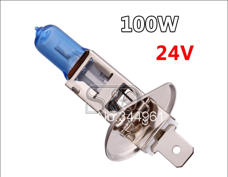 24V H1 100W Super Bright White Fog Lights Halogen Bulb High Power Car Headlight Lamp Car Light Source parking auto D030