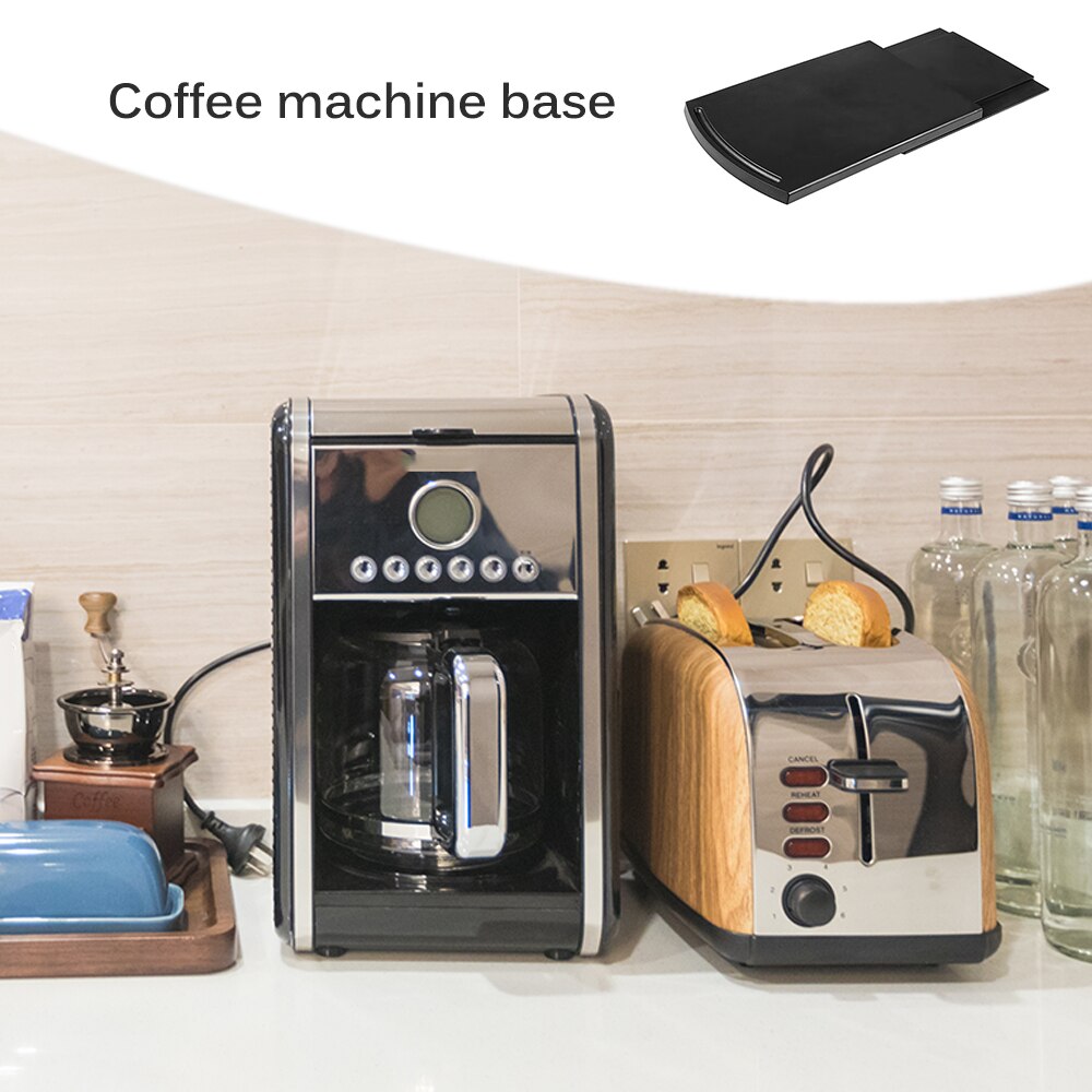 Koffiemachine Onderkast Koffie Rack Schuiven Lade Koffie Rack Glad Sliding Lade Base Roller Beugel