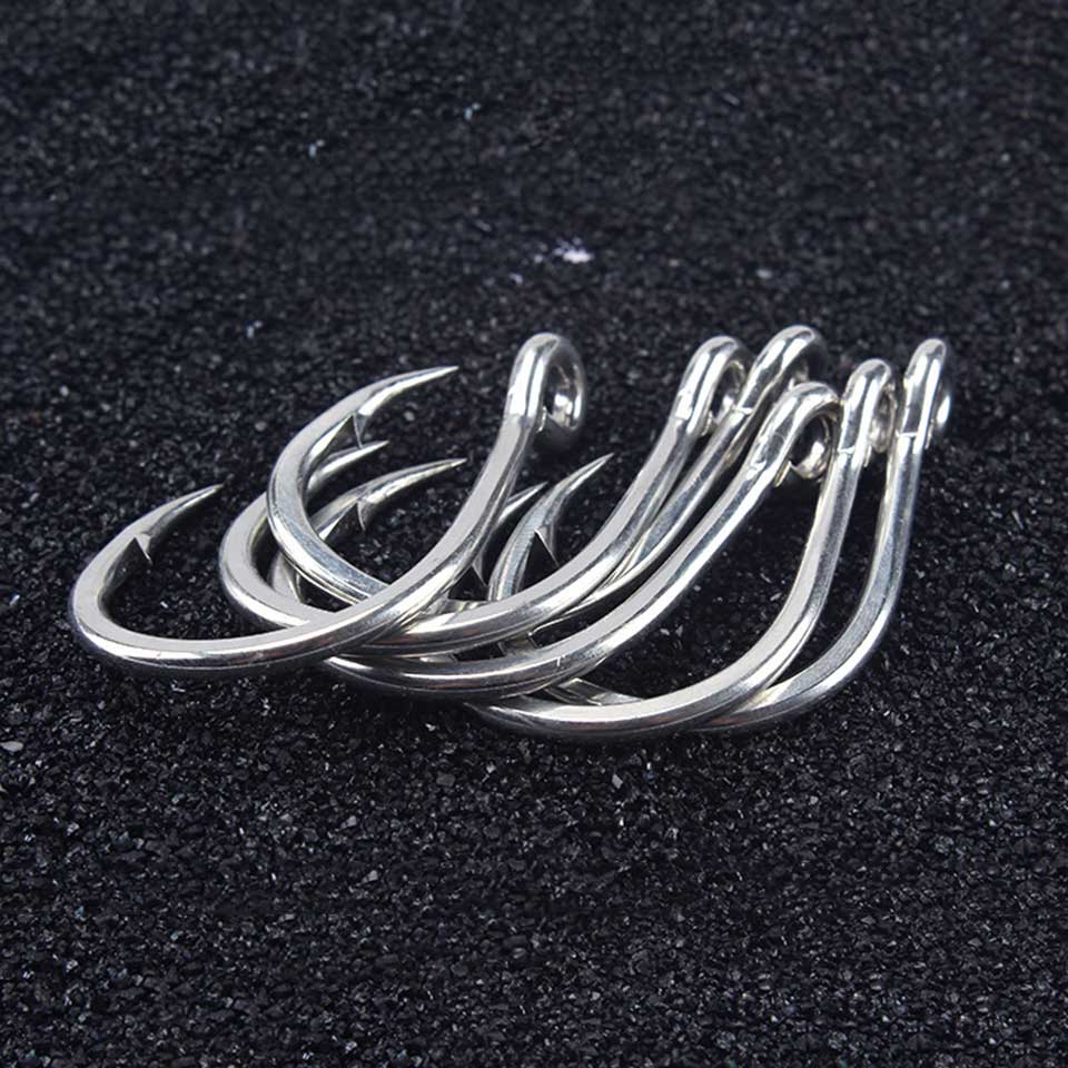 Mustad 10881 Fishing Hooks 100% Original 1/0-11/0 Jigging Single Sea Fishing Hooks Deep Sea Fishing