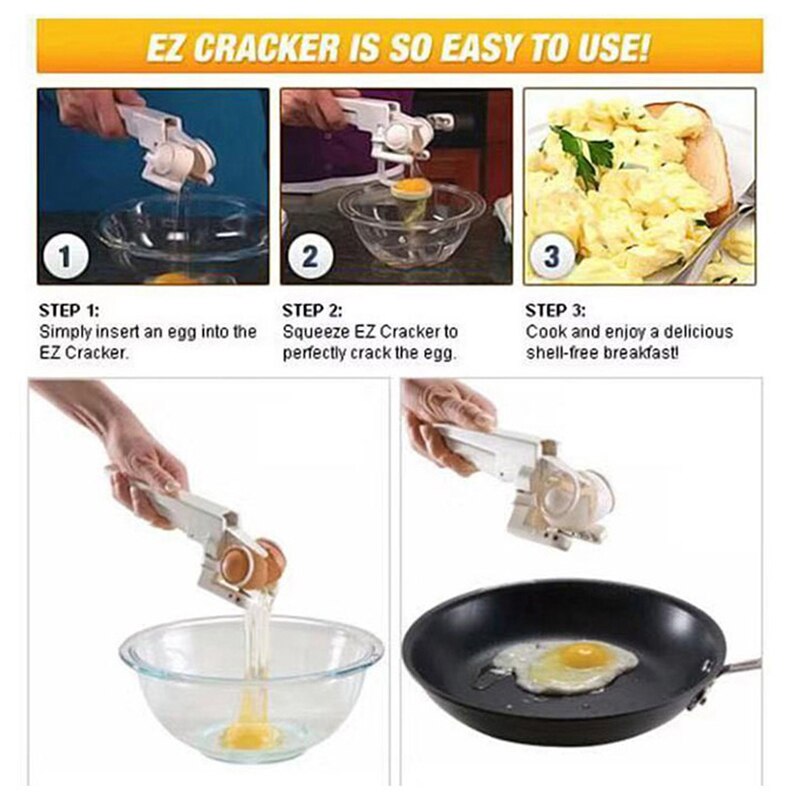 EZCracker Handheld Egg Cracker and Separator Quick... Grandado