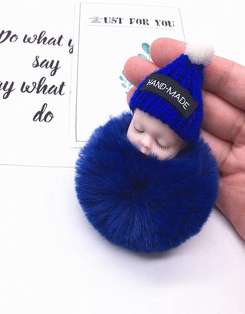 8cm Cute 16 Styles Baby Plush Toys Keychain Soft Stuffed Dolls Toy for Kids Children Baby Girls Christmas