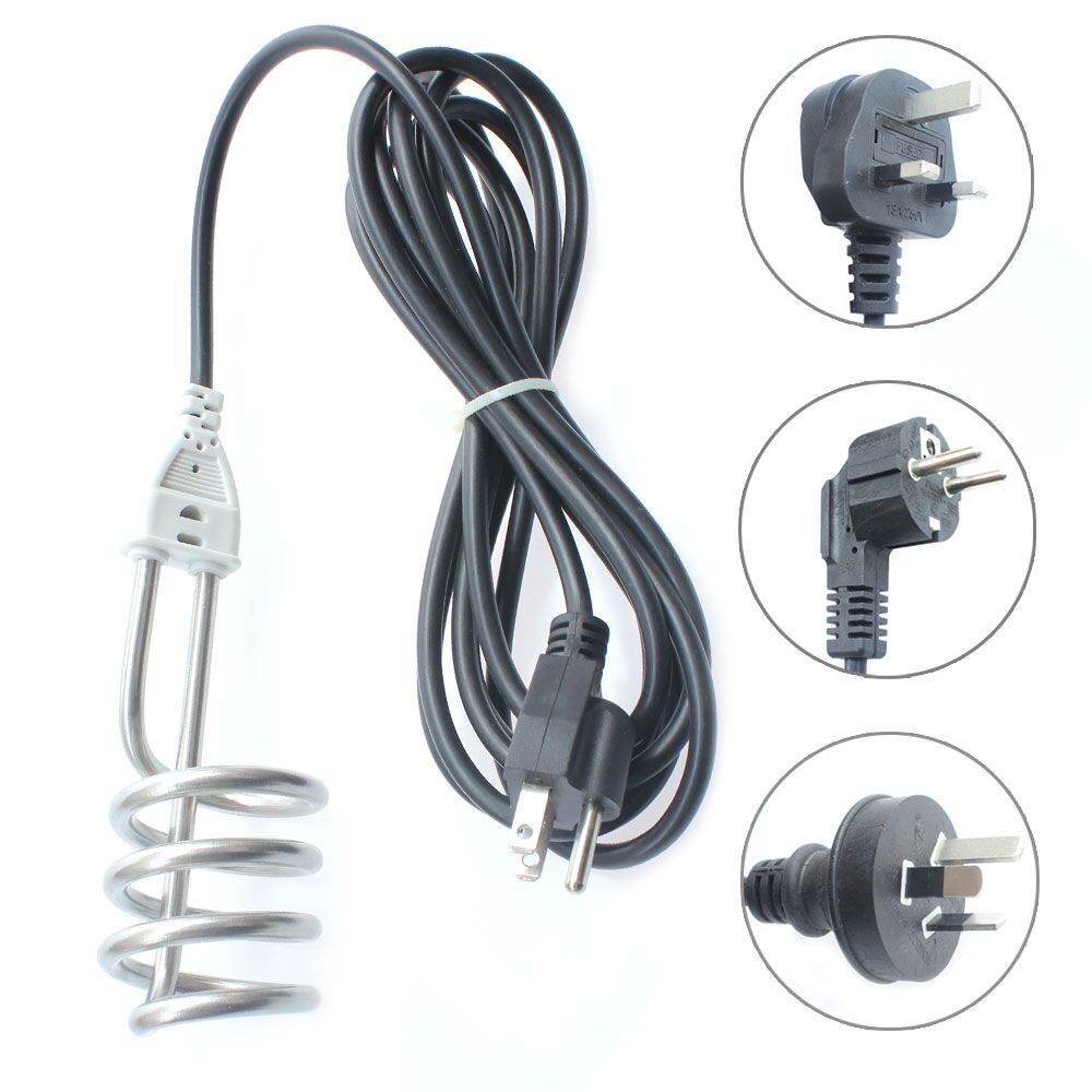 220V 2500W Portable Travel Electric Immersion Water Heater instant boiler for water