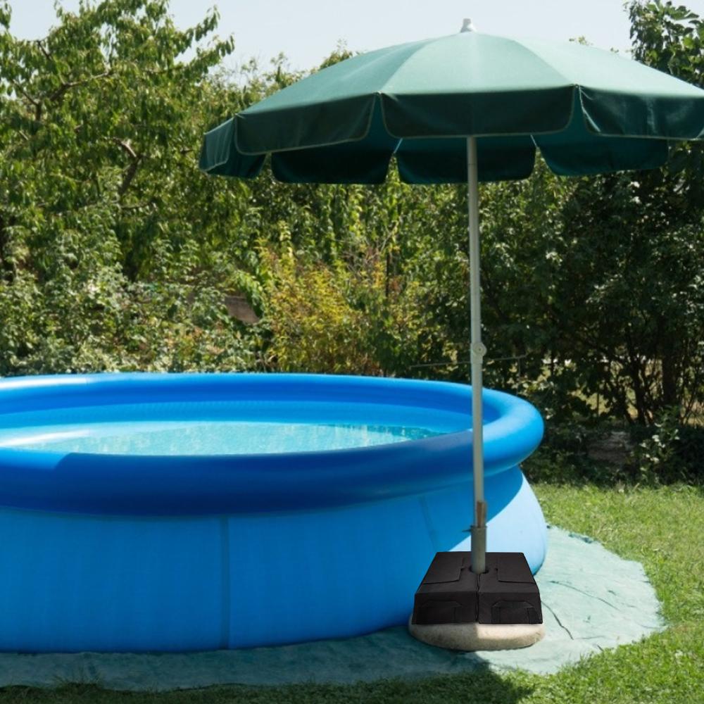 Outdoor Patio Umbrella Base Weight Bag Weatherproof Parasol Umbrella Heavy Duty Sand Bags Stand Base for Home Hotel Use