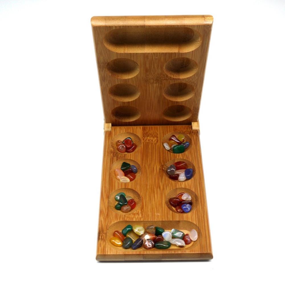 Thinking Puzzle Game Particles Returning African Gem Chess Mancala Children Board Strategy Game Kids Toys: Default Title