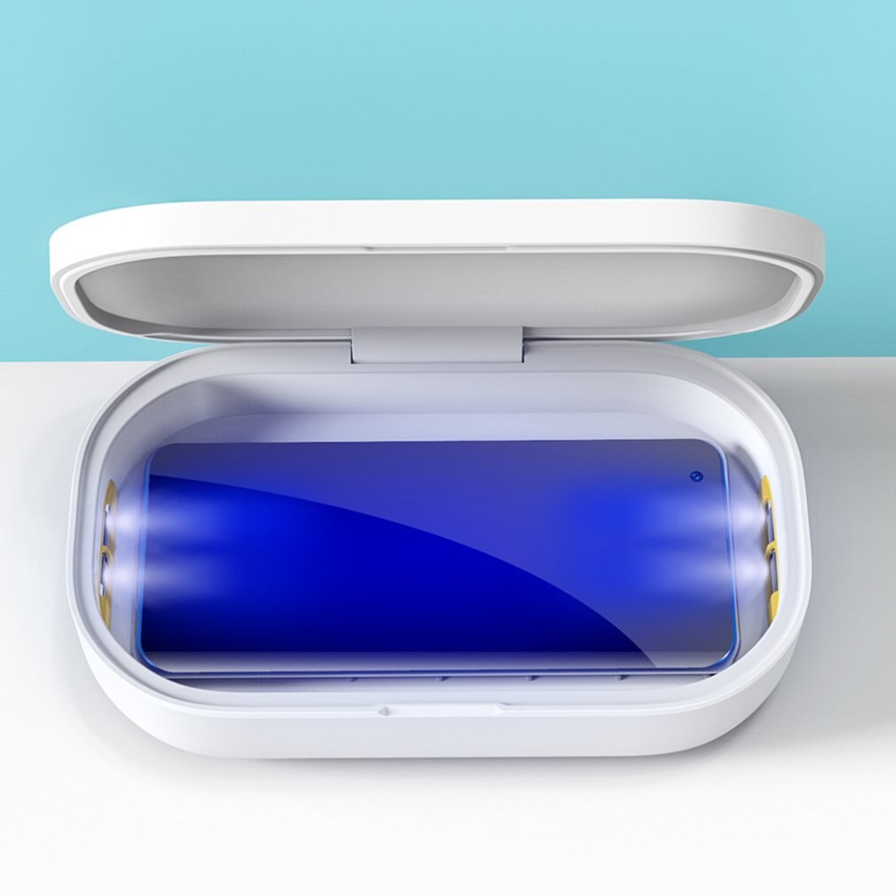 UV Mobile Phone Disinfection Box Wireless Charging Disinfection Box Ultraviolet UVC Sterilization Box Jewelry Disinfection Box