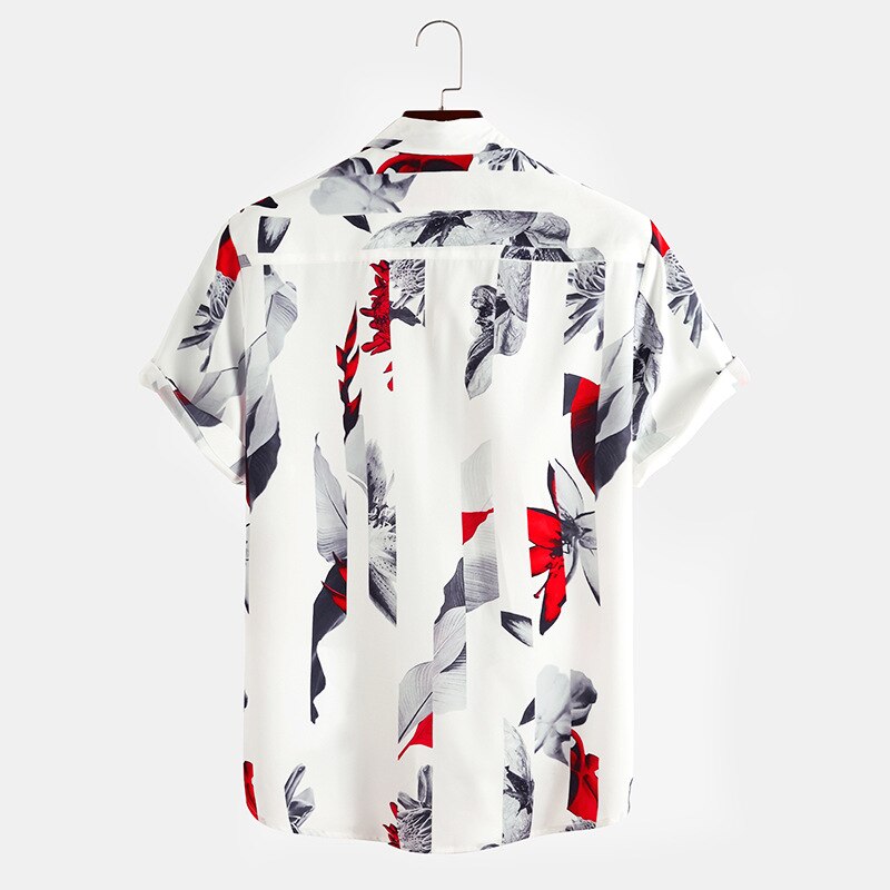 Stijlvolle Butterfly Print Heren Shirts Zomer Gloednieuwe Korte Mouw Mannen Casual Party Top Blouse Chemise Homme