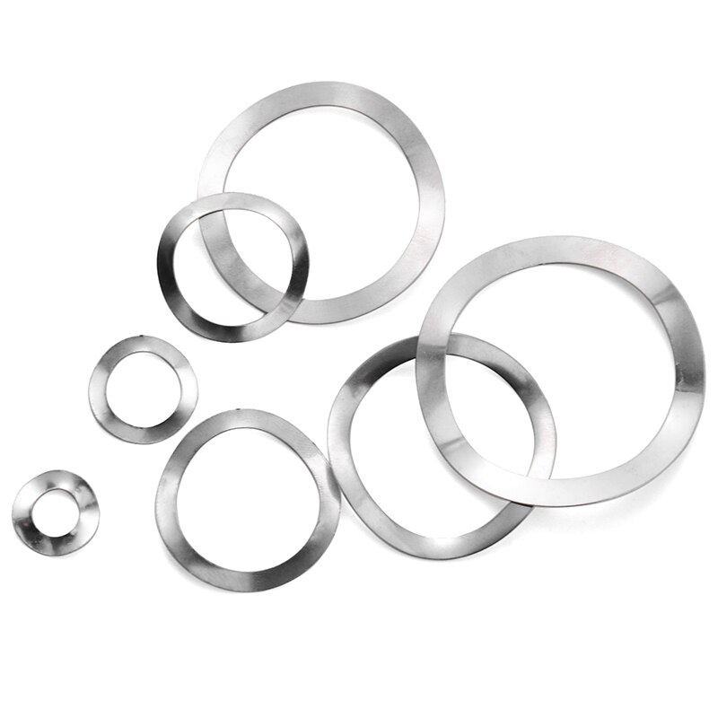 304 Stainless Steel Three Wave Washers Spring Washer M3 M4 M5 M6 M8 M10 M12 M14 M16 M19 M23 M25 M27 M31 M39 M41 5-100PCS