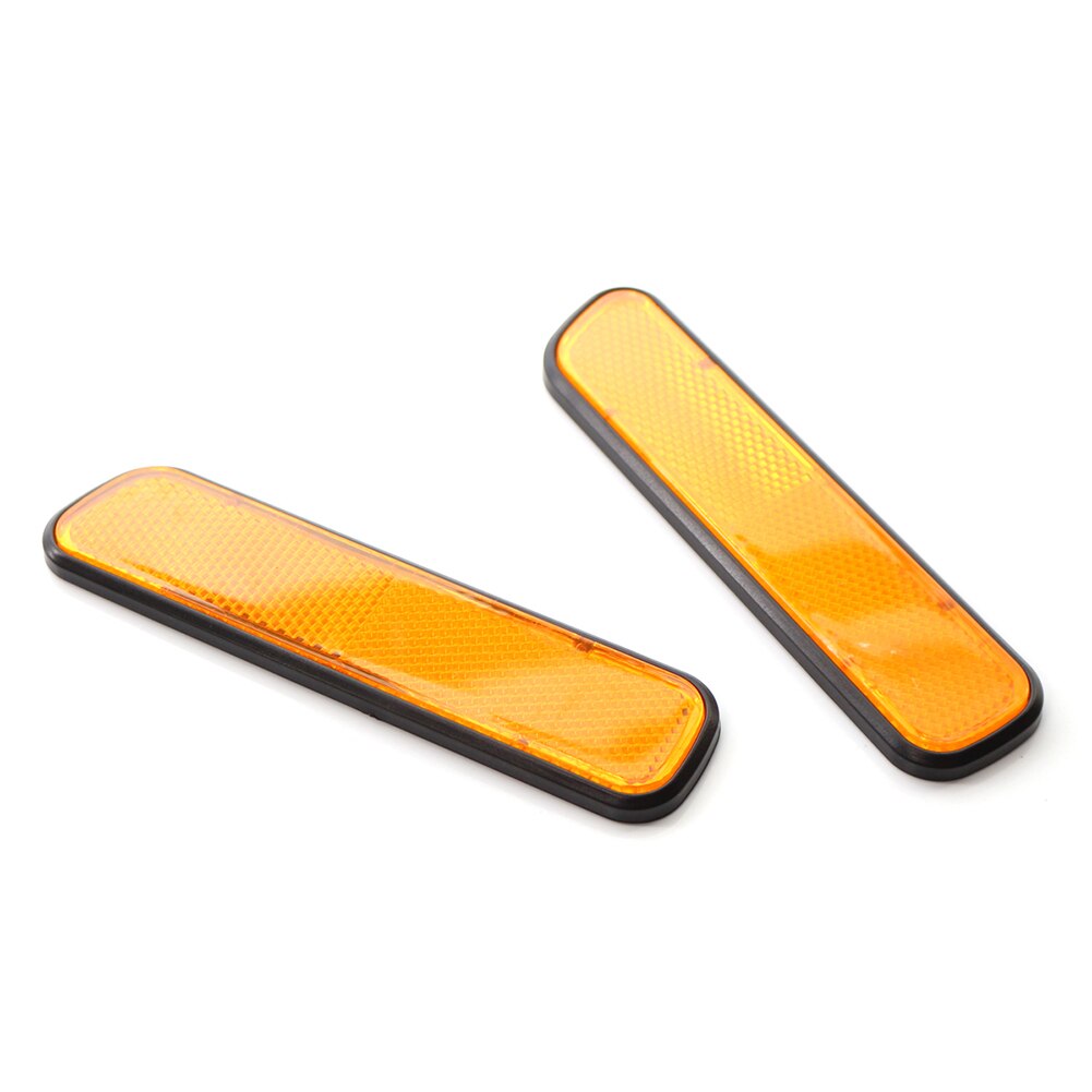 2Pcs Universal Car Reflective Warning Strip Tape Bumper Truck Safety Reflector Car Sticker Decal