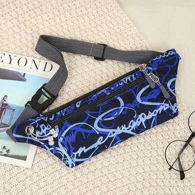 Kleurrijke unisex kleine heuptasjes met leuke prints, dames nylon borst- en schoudertas, all-match canvas draagtas voor heren: 3