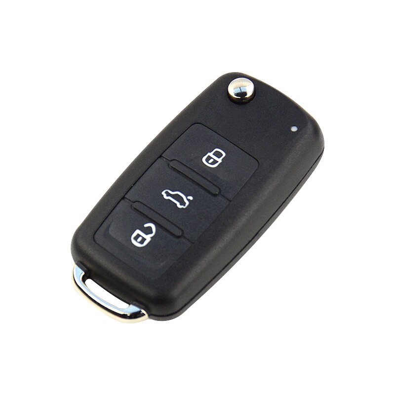 OkeyTech Folding Remote Car Key Case For VW Volkswagen Caddy Golf Jetta Beetle Polo Tiguan Modified Car Key Case Uncut Blade: Ordinary Type