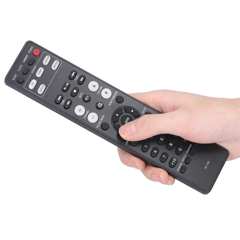 Remote Control RC‑1162 Universal Big Button TV Remote Control Replacement Compact ABS Black Controller TV Remote Control