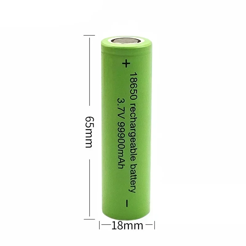 Original 18650 lithium battery 99900mAh 3.7V rechargeable battery flashlight battery toys, etc.