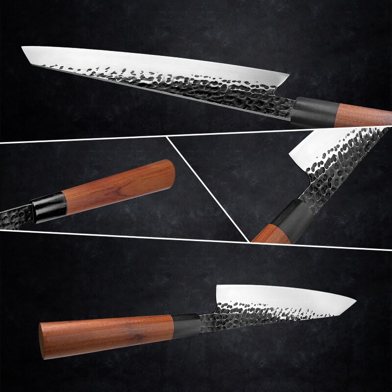 Ensemble de couteaux de Chef japonais Santoku Nakiri, couperet, utilitaire de tranchage, outils de boucherie en acier inoxydable 440C