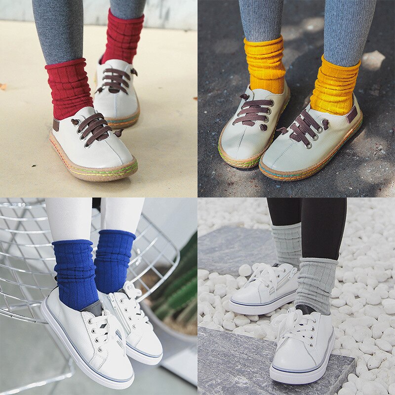 EnkeliBB Korean Style Baby Boy Girls Floor Socks Kids Solid Spring/Summer/Winter Tube Long Socks Toddler tube Sock