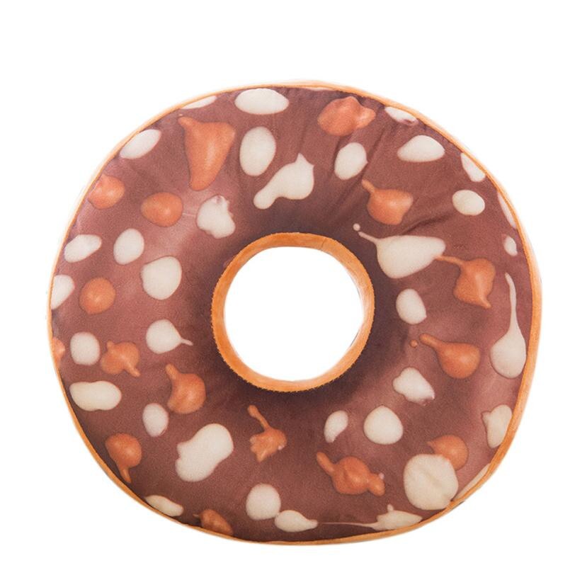 Чехол Подушка Zachte Pluche Kussen Case Voor Home Decoratieve Kussens Voor Sofa Zoete Donut Voedingsmiddelen Kussenhoes Speelgoed Cojines Для дома