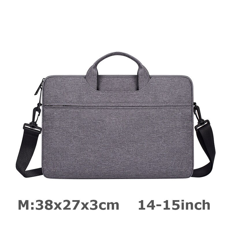 Los hombres portátil maletín Portátil Bolsa de hombro impermeable bolso bandolera para ordenador portátil Ordenador Portátil Bolsa: 4-M