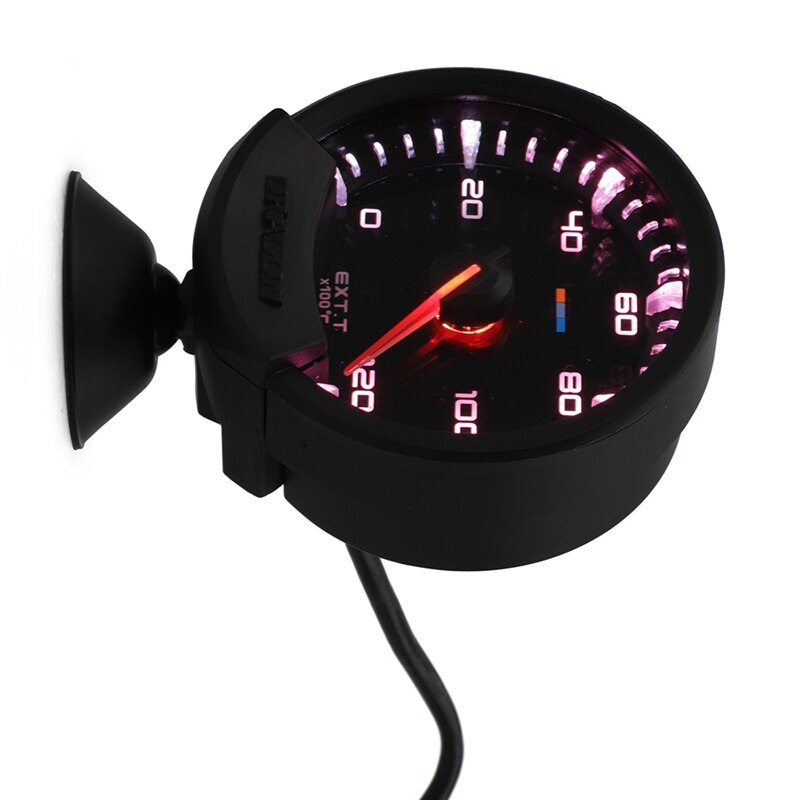 AL22 -60mm Car Exhaust Gas Temperature Gauge 0-12000C Egt Gauge with Sensor for Greddy