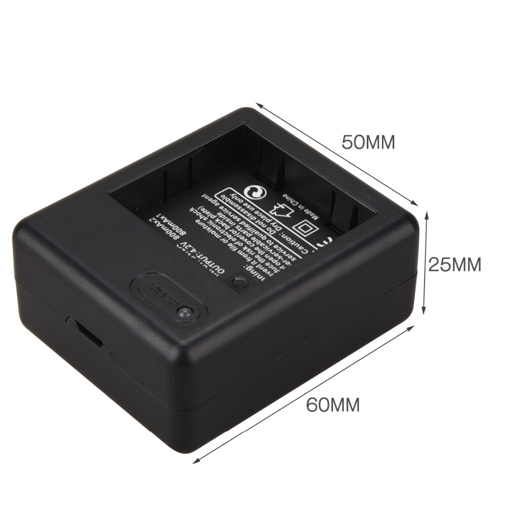 til xiaomi yi kamera 1010 mah  az13-1 batteri 5 stk + usb 2 sider lader til xiaoyi handling kamera xiaomi yi tilbehør