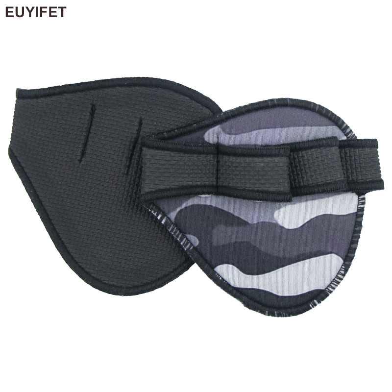 Neopren grebpuder løftegreb fitness træningshandsker vægtløftning calisthenics styrkeløft fitness sport håndbeskytter: Orange