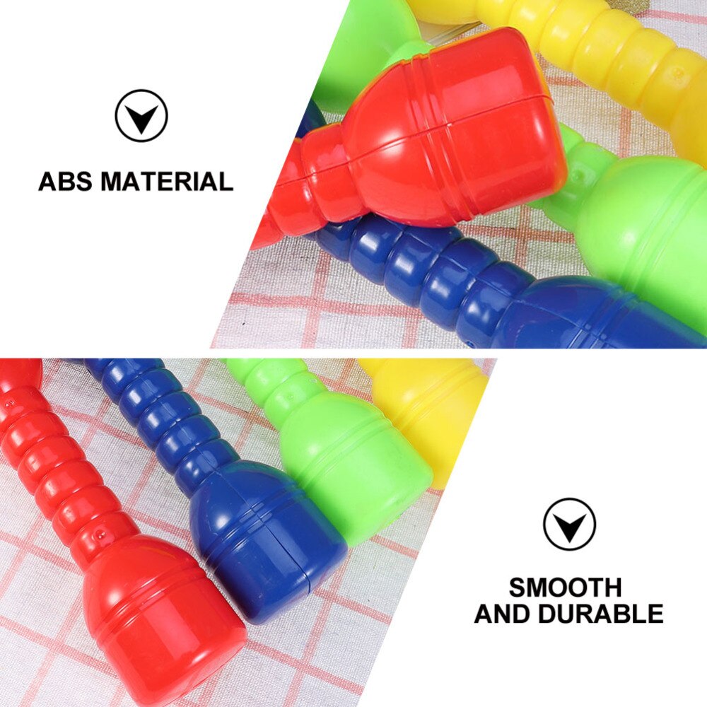 10pcs Dumbbells Exercise Ergonomic Plastic Fitness Barbells Small Dumbbells Hand Bars for Children