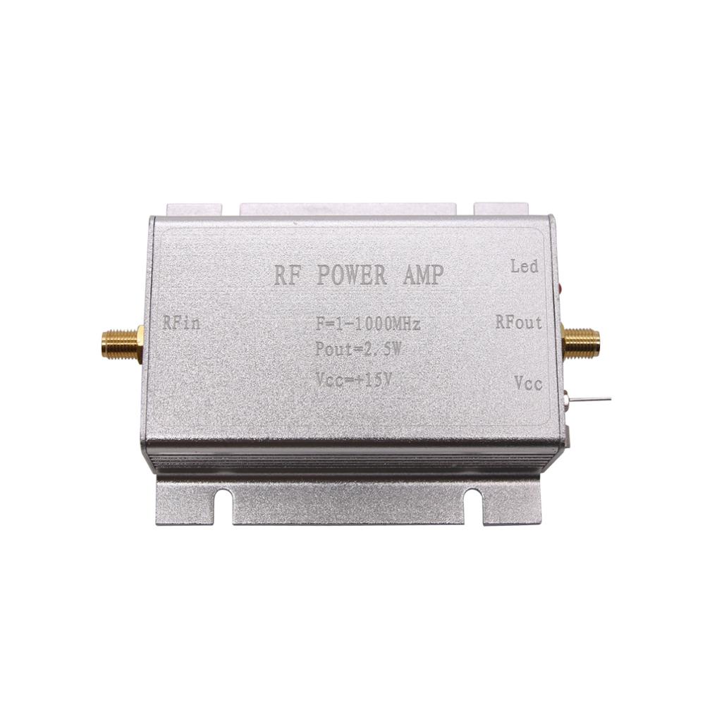 TZT 2.5W RF Power Amplifier 1-1000MHz Radio Frequency Power Amplifier Silver