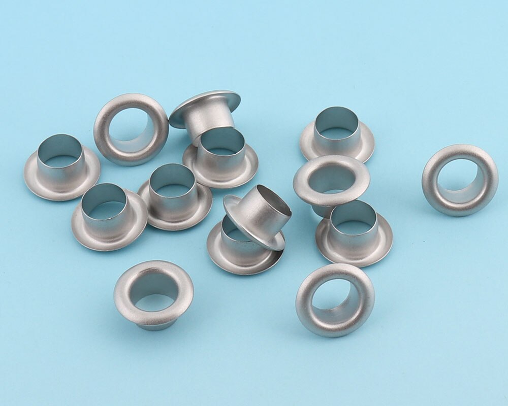 100sets 5mm(hole) Silver Eyelets Grommets Round Grommet Eyelets for Sewing Garment Canvas Shoe Notions