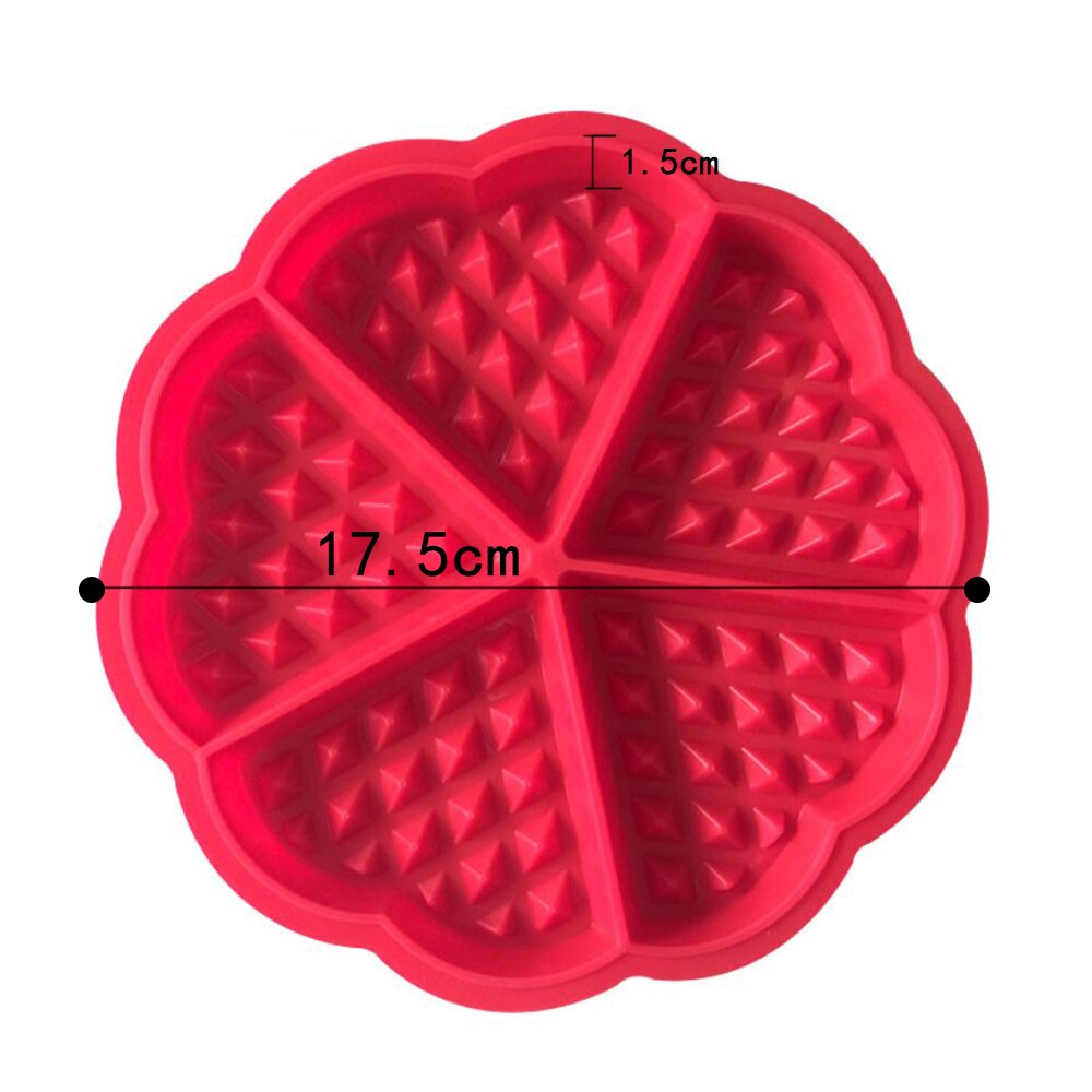 Silicone Cake Molds Bakeware Non-Stick Baking Pastry Tools DIY Pan Waffle Chiffon Jelly Pudding Mousse Red Kitchen accessories