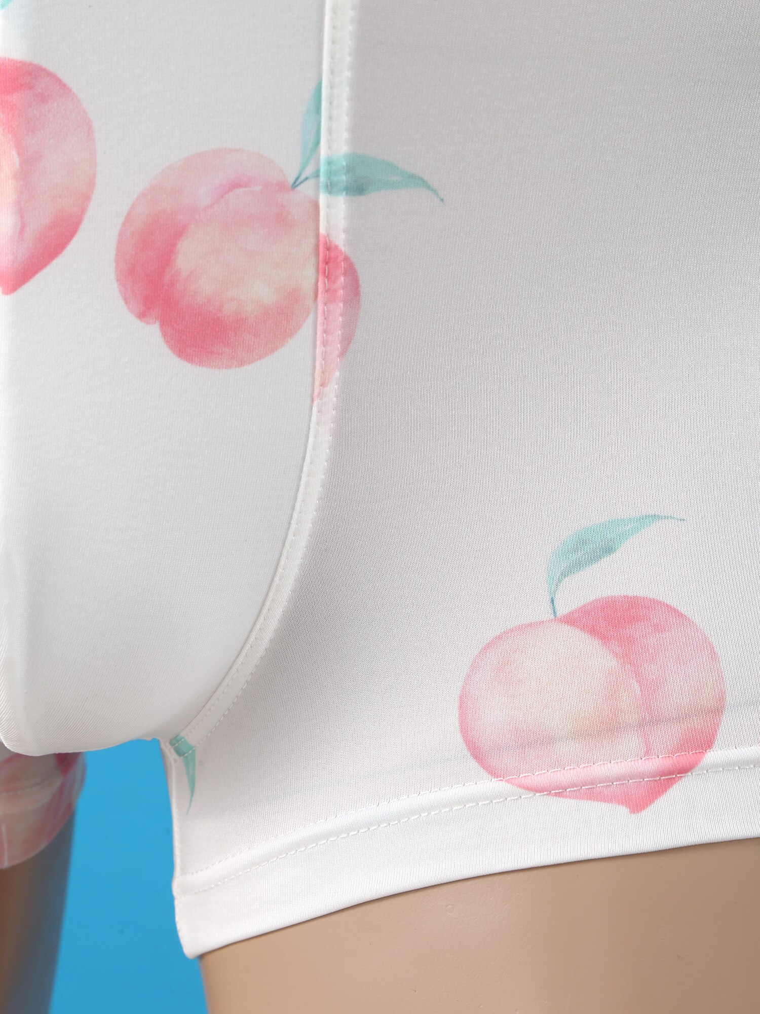 Man Kawaii Cute Boxer Briefs Elastic Waistband Cartoon Fruits Print Silky Shorts Underwear Couple Shorts Cotton Panties