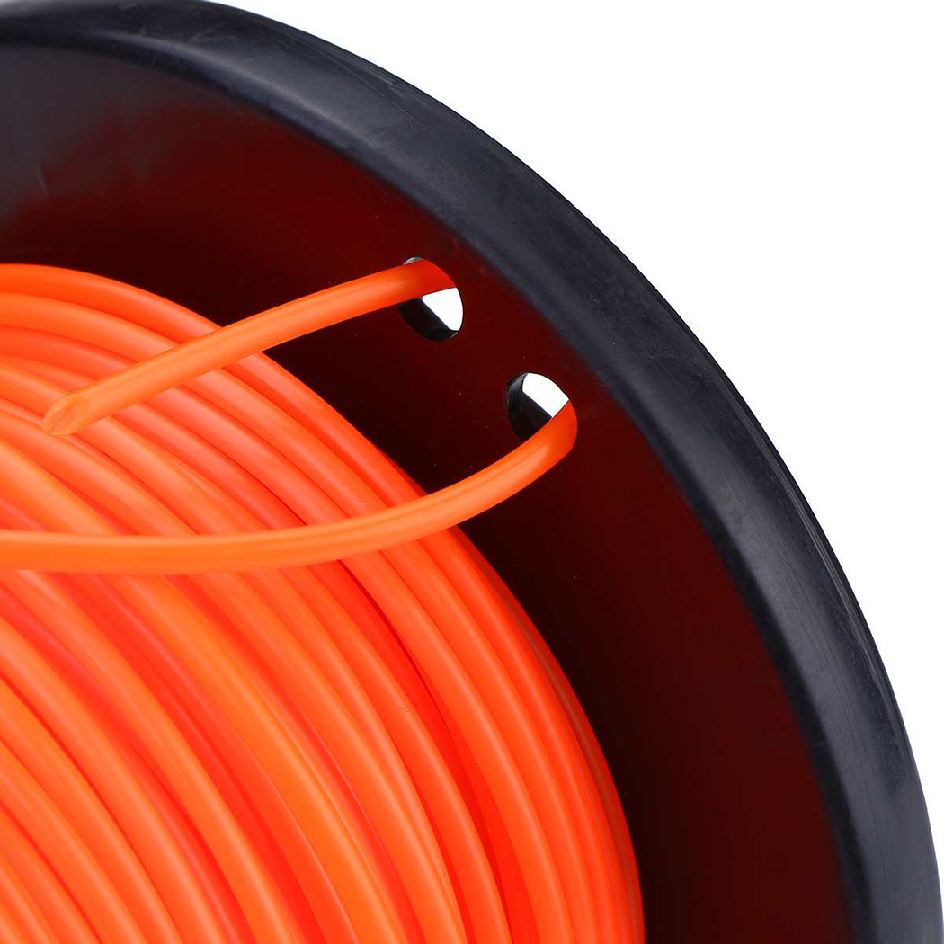 50m Trimmer Line Orange Square Brushcutter Strimmer Trimmer Cord Line Wire 2.7mm For STIHL Garden Tool Parts