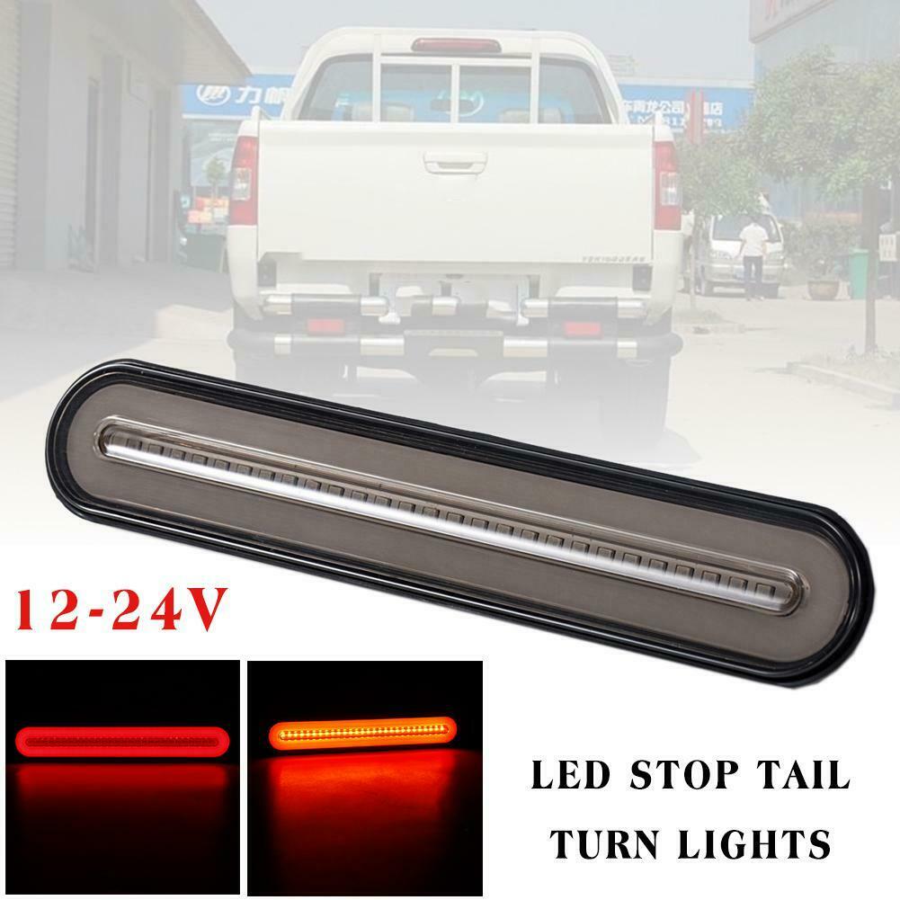 LED Stop Tail Turn Lights 233*42*16MM Halo Neon LED RV Trailer Truck Sequential Flowing Turn Signal Brake Tail Light