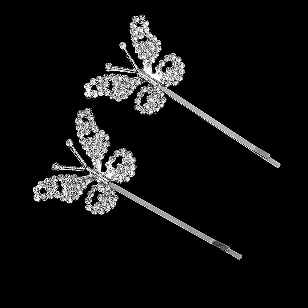Bridal Barrettes Clear Crystal Women Hair Ornaments Hair Pins Women Hair Clips Bridal Hair Jewelry Accessories