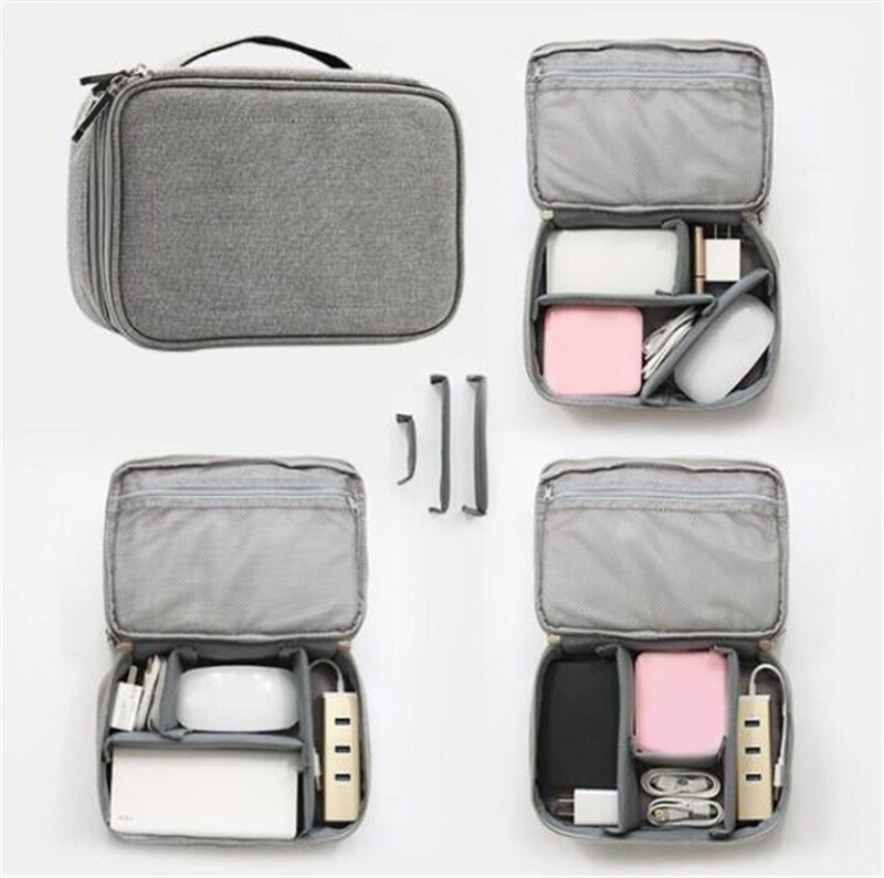 Travel Digital Case Electronics Accessories Bags USB Drive Charger Cable Organizer Storage Pouch Case Portable Insert Case