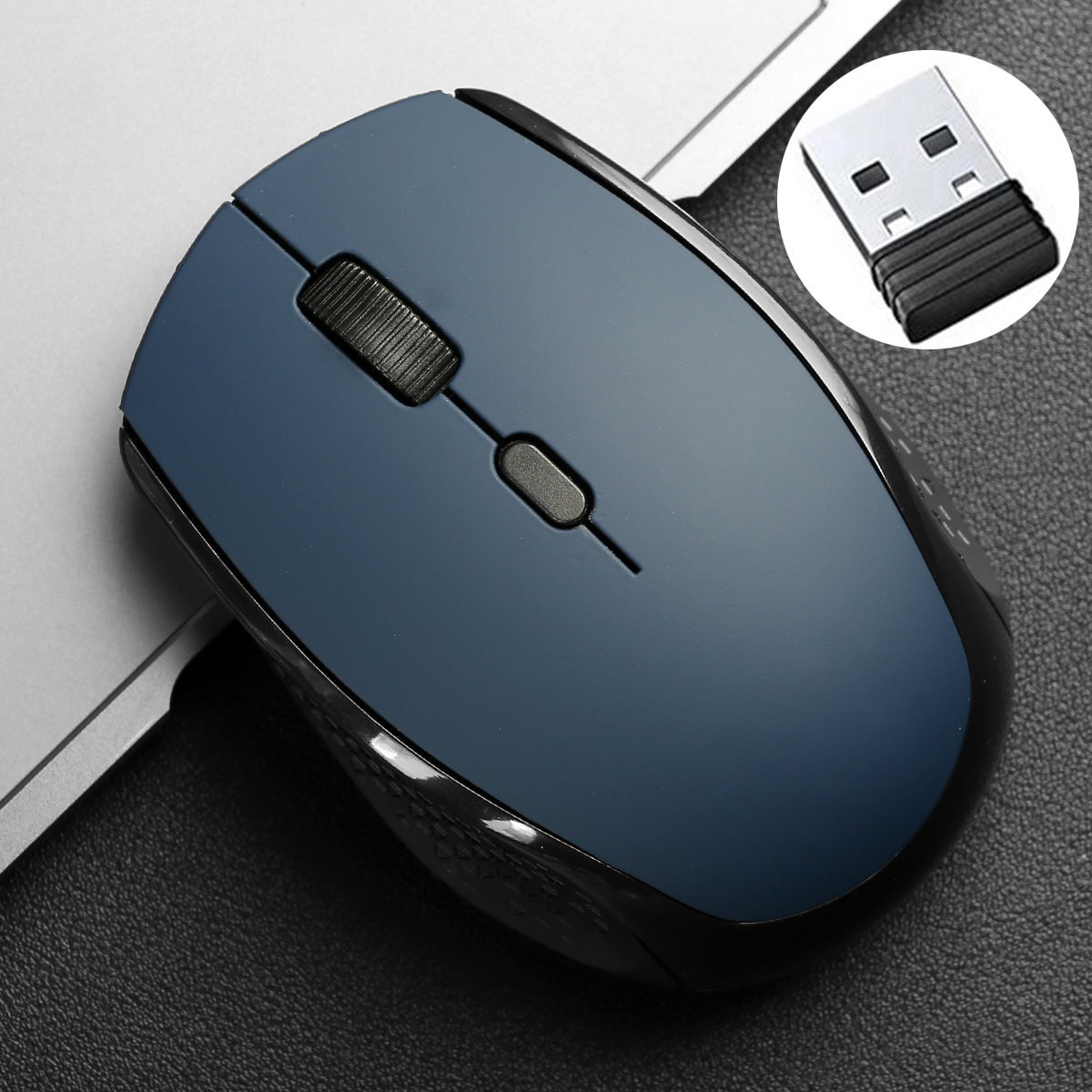 Trådløs gamingmus med usb-modtager 2.4g trådløs mus 1600 dpi optisk sensor til bærbar computer/win/mac gamermus til computer