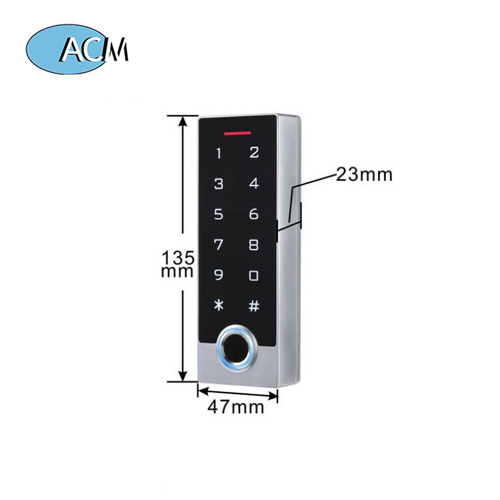 Metal IP68 Waterproof Biometric Fingerprint Attendance Entry Systems Standalone Door Access Control System