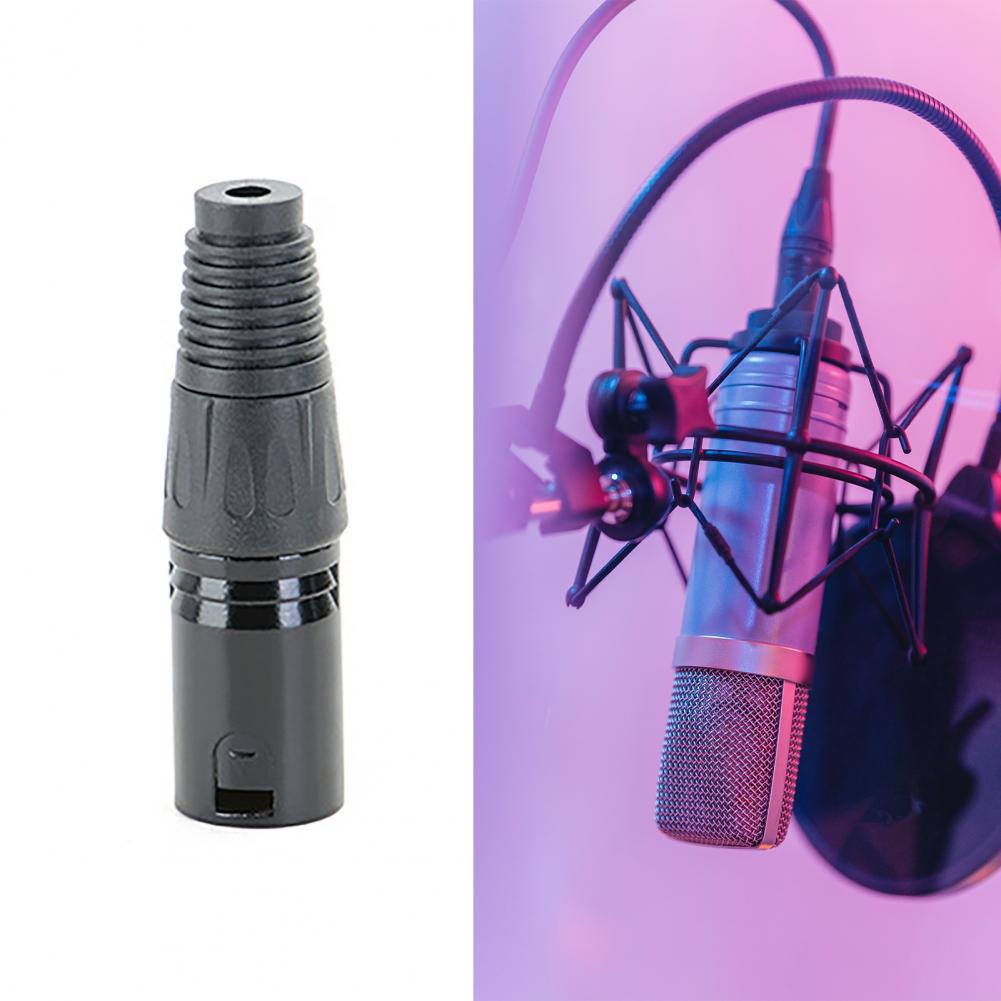 High Performance Durable 3Pin XLR Plug Adapter MIC Cable Terminal for Mixers
