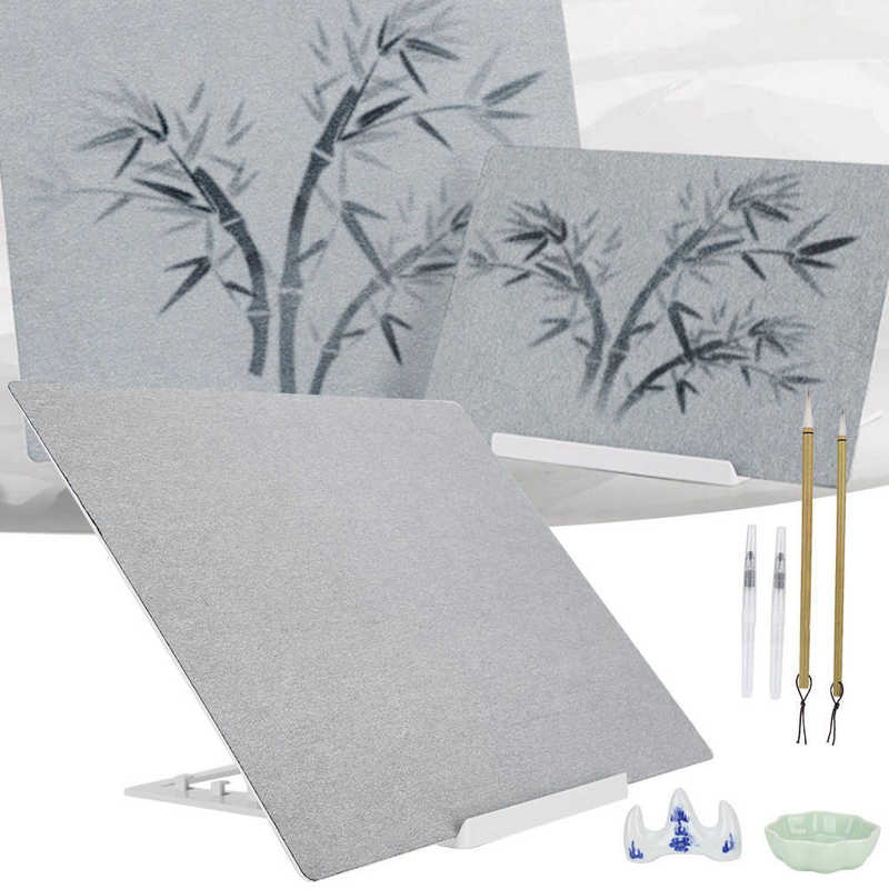 Chinese Calligraphy Reusable Water Writing Board Set Brush Pen Kit Calligraphy Practice Tool