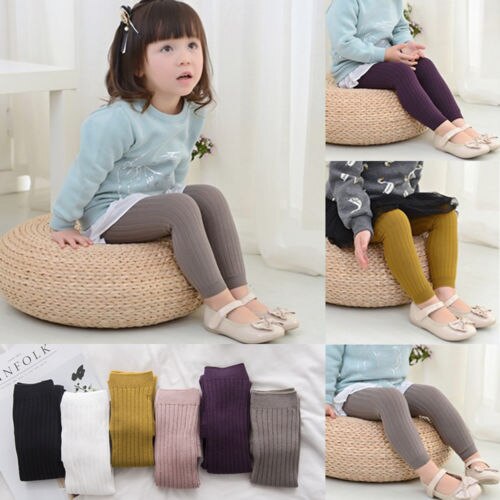 1-5Y Kinderen Kid Meisjes Solid Cindy Kleur Katoen Strakke Peuter Meisje Been Warmer Herfst Winter Warm Baby Panty 6 Kleuren