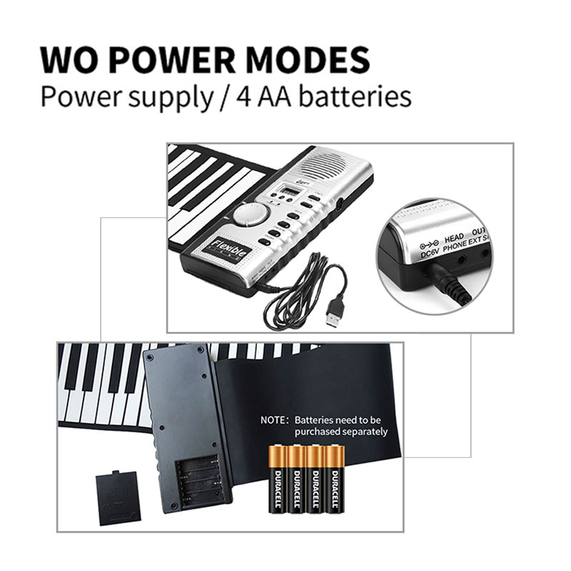 61 key hand roll piano soft keyboard piano portable piano kids keyboard musical instrument muisc keyboard