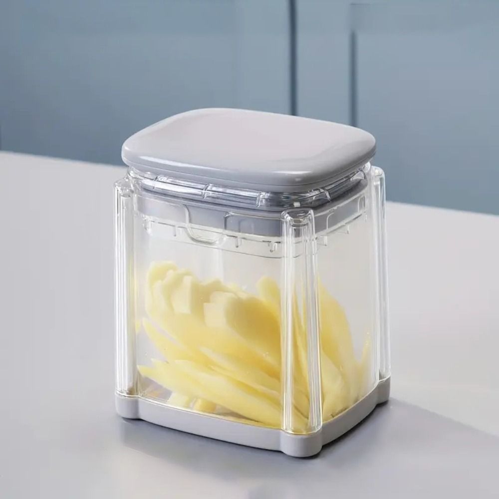 Küchenhelfer, manueller Pommes-Frites-Schneider, Handpresse mit 4 Klingen, Gemüseschneider, 4-in-1, effizienter Obstschneider zum Kochen