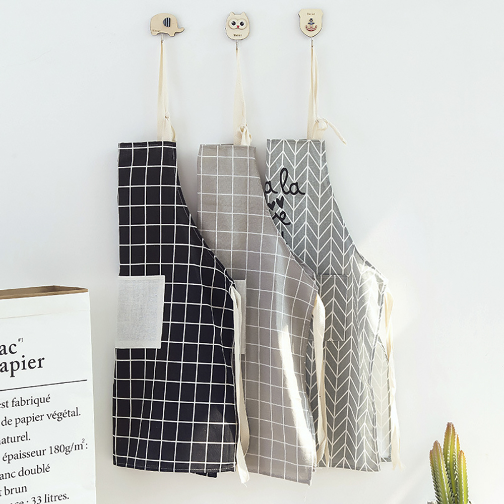 Verstelbare Voor Thuis Restaurant Katoenen Doek Bakken Jurk Overgooier Koken Accessoires Keuken Schort